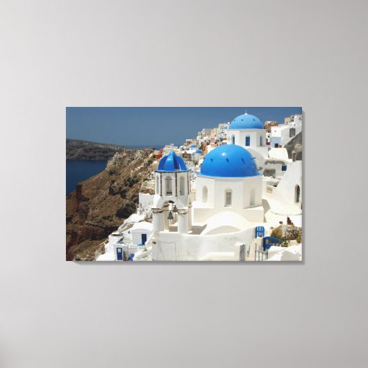 Grote Canvas Print - Santorini Griekenland (Voorkant)