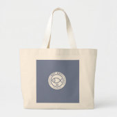 Grote Canvas tas Blauw Niet Anti Vis (Voorkant)