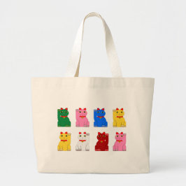 Grote Canvas tas maneki neko