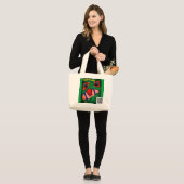Grote canvas tas met neus (Voorkant (model))