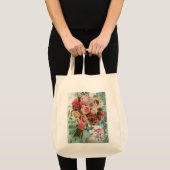 Grote Canvas tas met Rozen en champagne (Voorkant (product))