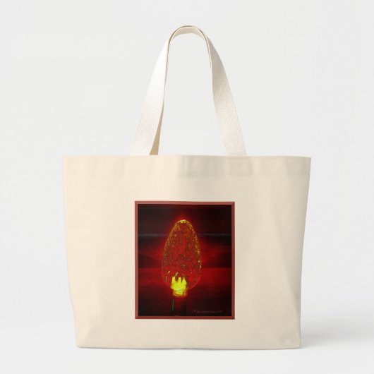 Grote canvas tas met vliegende lite (Voorkant)