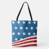 Grote Canvas tas-patriottisch Tote Bag (Voorkant)