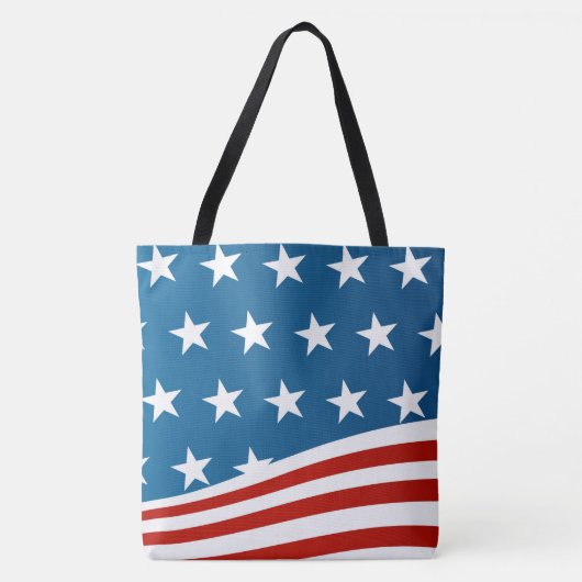 Grote Canvas tas-patriottisch Tote Bag (Voorkant)