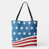 Grote Canvas tas-patriottisch Tote Bag (Achterkant)
