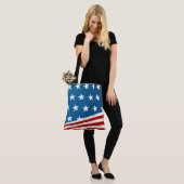 Grote Canvas tas-patriottisch Tote Bag (Op model)
