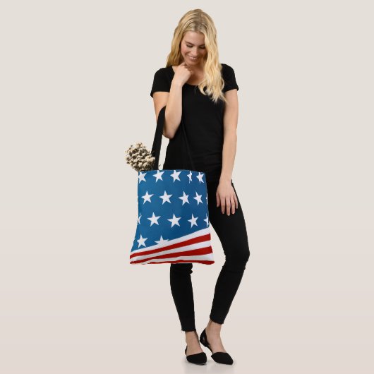 Grote Canvas tas-patriottisch Tote Bag (Op model)