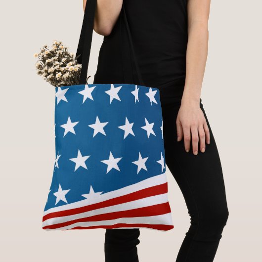 Grote Canvas tas-patriottisch Tote Bag (Dichtbij)