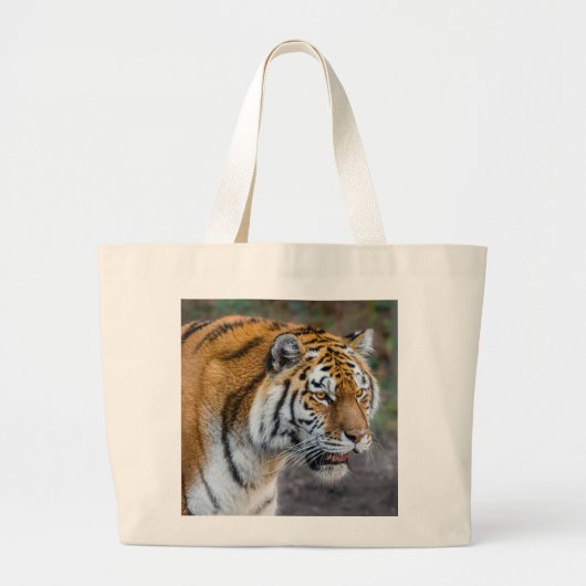 Grote canvas tas van de tijger (Voorkant)
