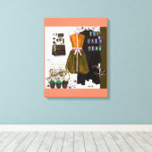 Grote canvasafdrukken: maak een verklaring canvas afdruk (Insitu (Houten vloer))