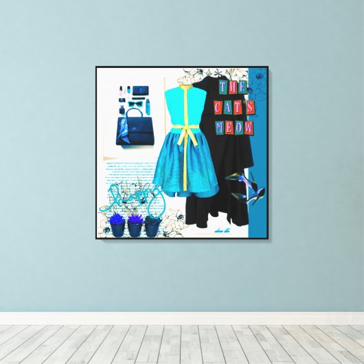 Grote canvasafdrukken: maak een verklaring canvas afdruk (Insitu (Houten vloer))