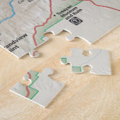 Grote Canyon-kaartpuzzel Legpuzzel (Zijkant)