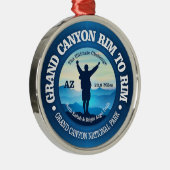 Grote Canyon Rim tot Rim (V) Metalen Ornament (Rechts)
