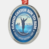 Grote Canyon Rim tot Rim (V) Metalen Ornament (Links)