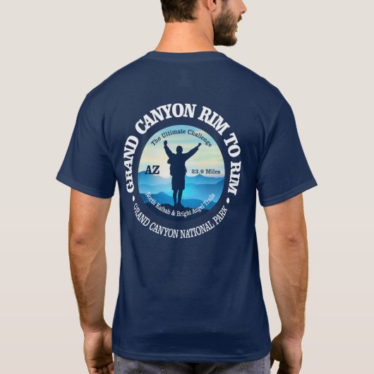Grote Canyon Rim tot Rim (V) T-shirt (Achterkant)