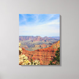 Grote Canyon Rode Rotslagen Canvas Afdruk