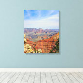 Grote Canyon Rode Rotslagen Canvas Afdruk (Insitu (Houten vloer))