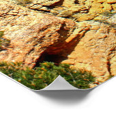 Grote Canyon Rode Rotslagen Poster (Hoek)