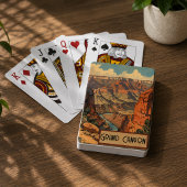 Grote Canyon Vintage Zuidwest Landschap Pokerkaarten
