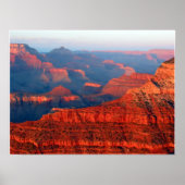 grote canyon zonsondergang poster (Voorkant)