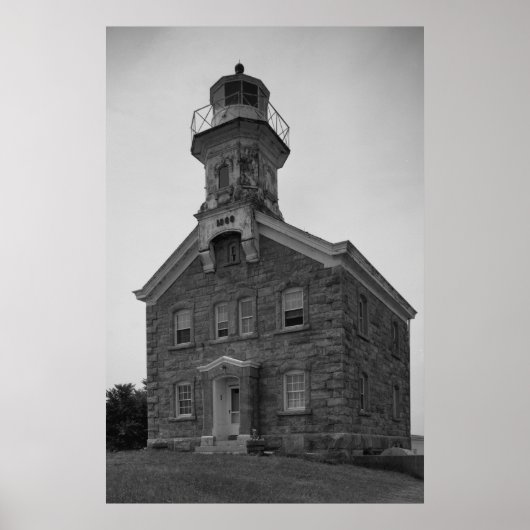 Grote Captain Island Lighthouse Poster (Voorkant)