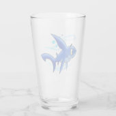 Grote Cartoon haai Glas (Achterkant)