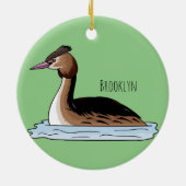 Grote cartoon-illustratie keramisch ornament (Achterkant)