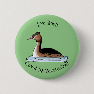 Grote cartoon-illustratie ronde button 5,7 cm