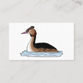 Grote cartoon-illustratie visitekaartje (Achterkant)