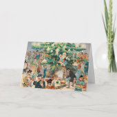 Grote Cartoon Kerstboom voor Kinderen Kaart (Voorkant)