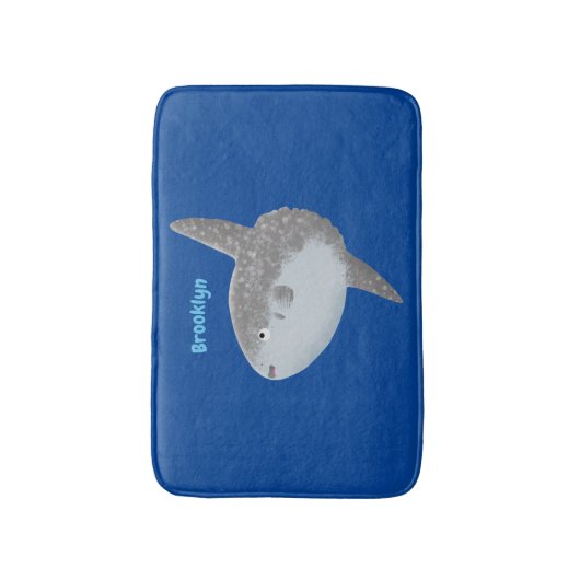 Grote cartoon van de zeeduivel badmat (Voorkant Verticaal)