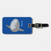 Grote cartoon van de zeeduivel bagagelabel (Voorkant horizontaal)