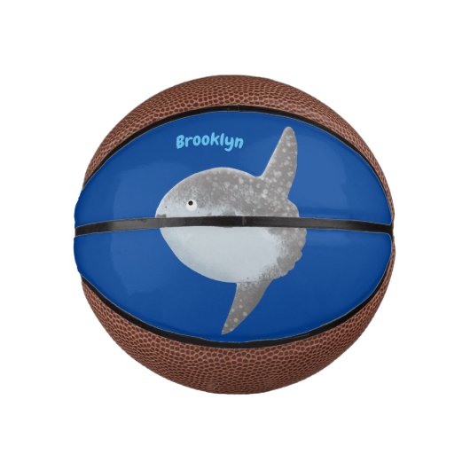 Grote cartoon van de zeeduivel basketbal (Voorkant)