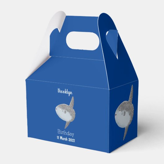 Grote cartoon van de zeeduivel bedankdoosjes (Voorkant Zijde)