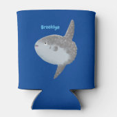 Grote cartoon van de zeeduivel blikjeskoeler (Achterkant)