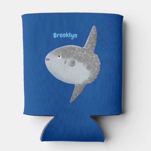 Grote cartoon van de zeeduivel blikjeskoeler (Achterkant)