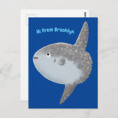 Grote cartoon van de zeeduivel briefkaart (Voorkant / Achterkant)