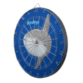 Grote cartoon van de zeeduivel dartbord (Voorkant Rechts)