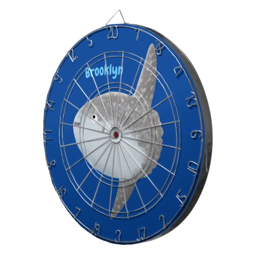 Grote cartoon van de zeeduivel dartbord (Voorkant Rechts)