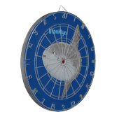 Grote cartoon van de zeeduivel dartbord (Voorkant Links)