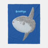 Grote cartoon van de zeeduivel fleece deken (Voorkant)