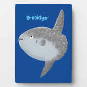 Grote cartoon van de zeeduivel fotoplaat (voorkant)