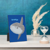 Grote cartoon van de zeeduivel fotoplaat (Zijkant)