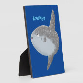 Grote cartoon van de zeeduivel fotoplaat (Zijkant)