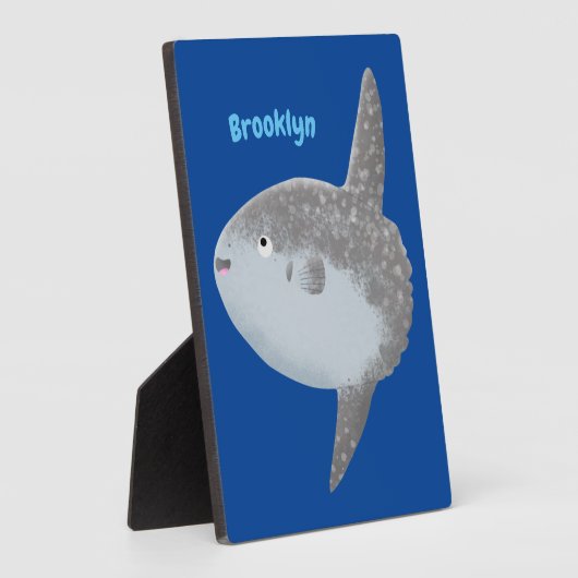 Grote cartoon van de zeeduivel fotoplaat (Zijkant)