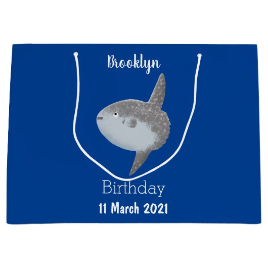 Grote cartoon van de zeeduivel groot cadeauzakje (Voorkant)