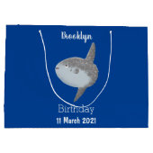 Grote cartoon van de zeeduivel groot cadeauzakje (Achterkant)