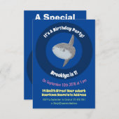 Grote cartoon van de zeeduivel kaart (Voorkant / Achterkant)