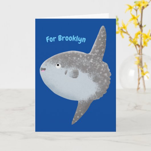 Grote cartoon van de zeeduivel kaart (Gele Bloem)