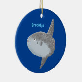 Grote cartoon van de zeeduivel keramisch ornament (Rechts)